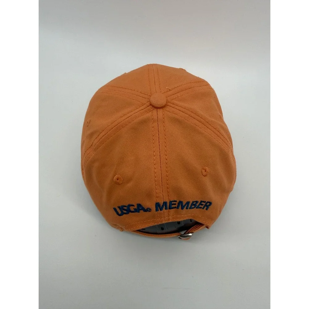 2015 US Open Chambers Bay Hat Orange USGA Golf Strapback Dad Cap Gorpcore